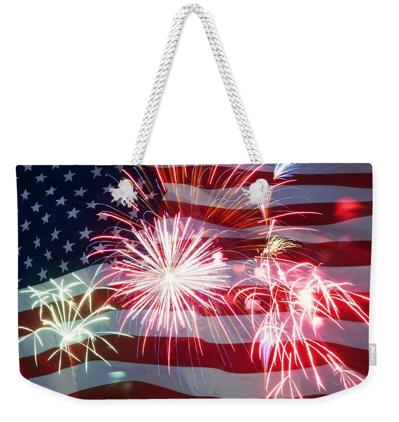 4th Of July Weekender Tote Bag featuring the photograph 4th Of July #3 by Mariel Mcmeeking