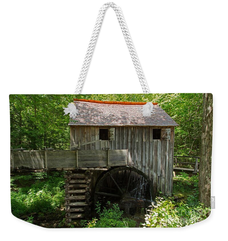Cable Mill Historic Area Weekender Tote Bag featuring the photograph Cable Grist Mill #3 by Fred Stearns