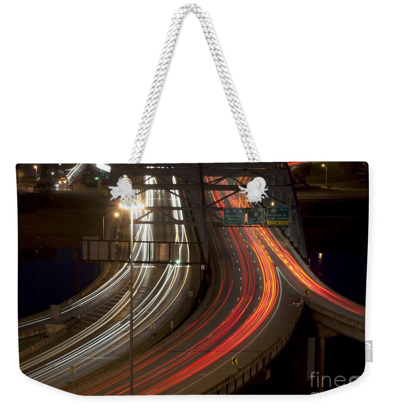 Charleston Weekender Tote Bag featuring the photograph Charleston - West Virginia #3 by Anthony Totah