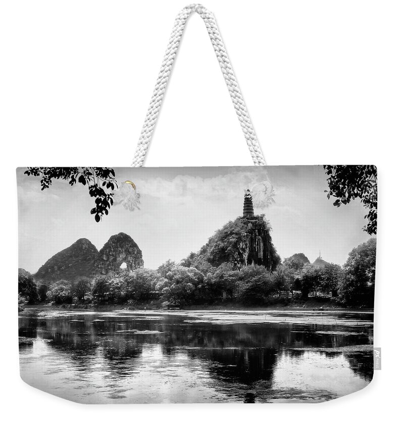 Beautiful Weekender Tote Bag featuring the photograph China Guilin landscape scenery photography #3 by Artto Pan