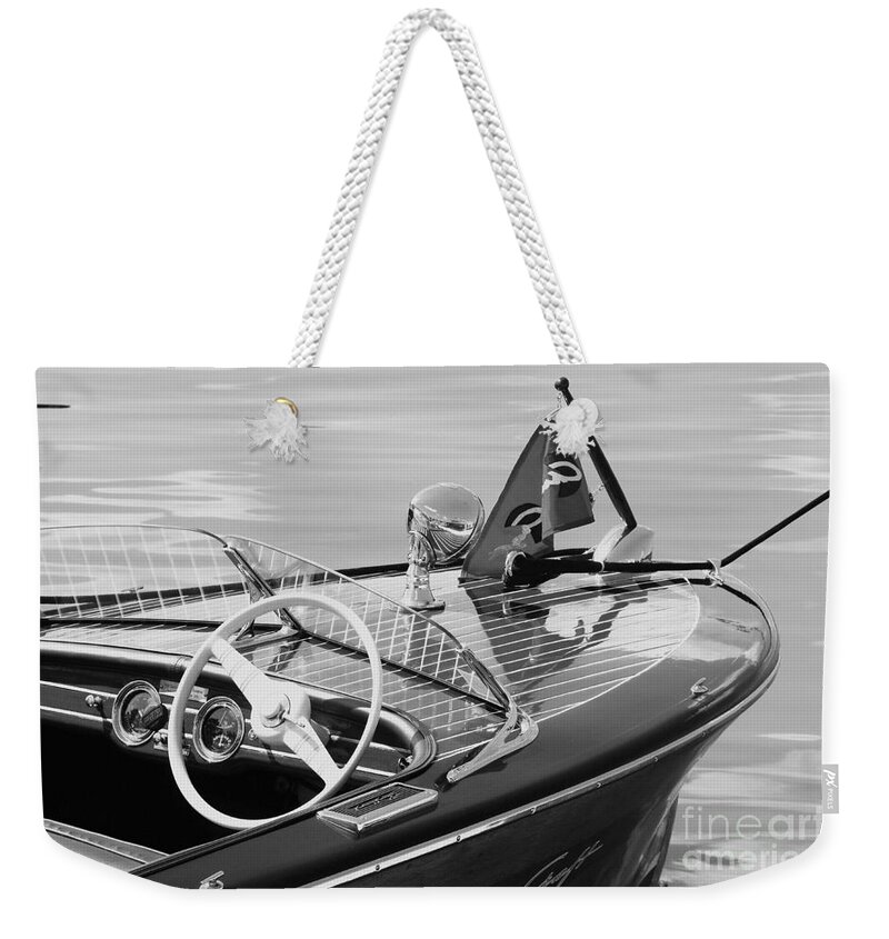 Boat Weekender Tote Bag featuring the photograph Chris Craft Deluxe by Neil Zimmerman