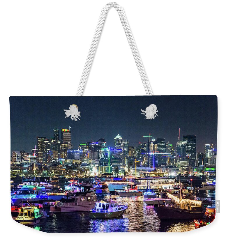 Christmas Card Weekender Tote Bag featuring the photograph Christmas Argosy Ship #3 by Hisao Mogi