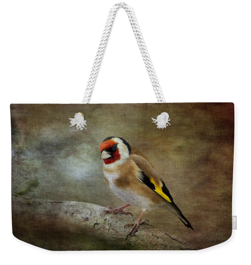 Goldfinch Weekender Tote Bag featuring the photograph Goldfinch #3 by Chris Smith