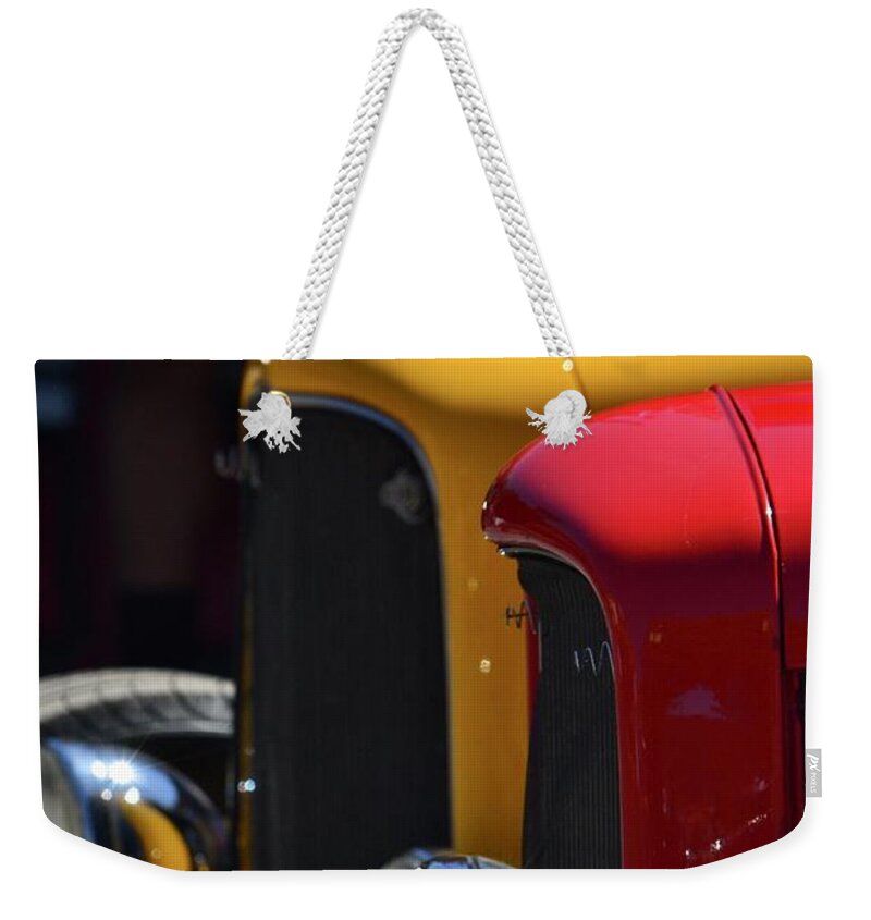  Weekender Tote Bag featuring the photograph Hotrods by Dean Ferreira