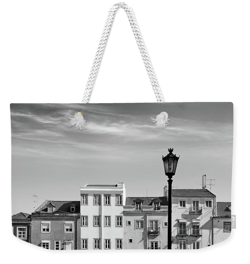 Alfama Weekender Tote Bag featuring the photograph Lisbon Houses #3 by Carlos Caetano
