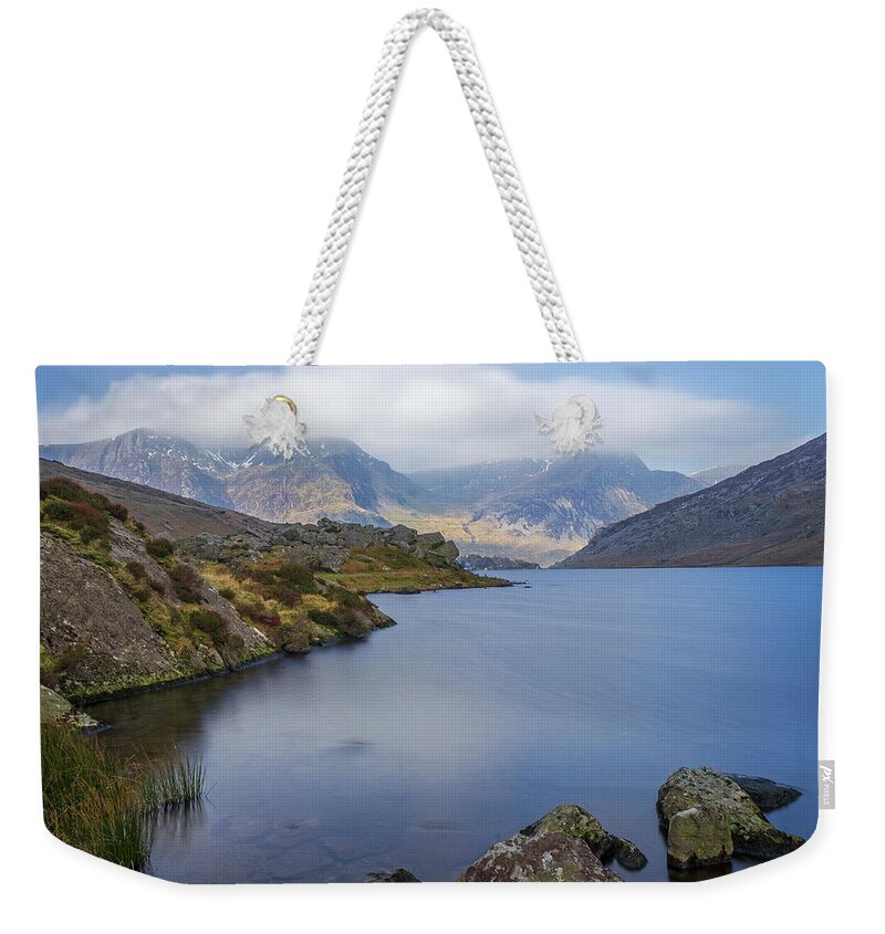 Wales Weekender Tote Bag featuring the photograph Llyn Ogwen #3 by Ian Mitchell