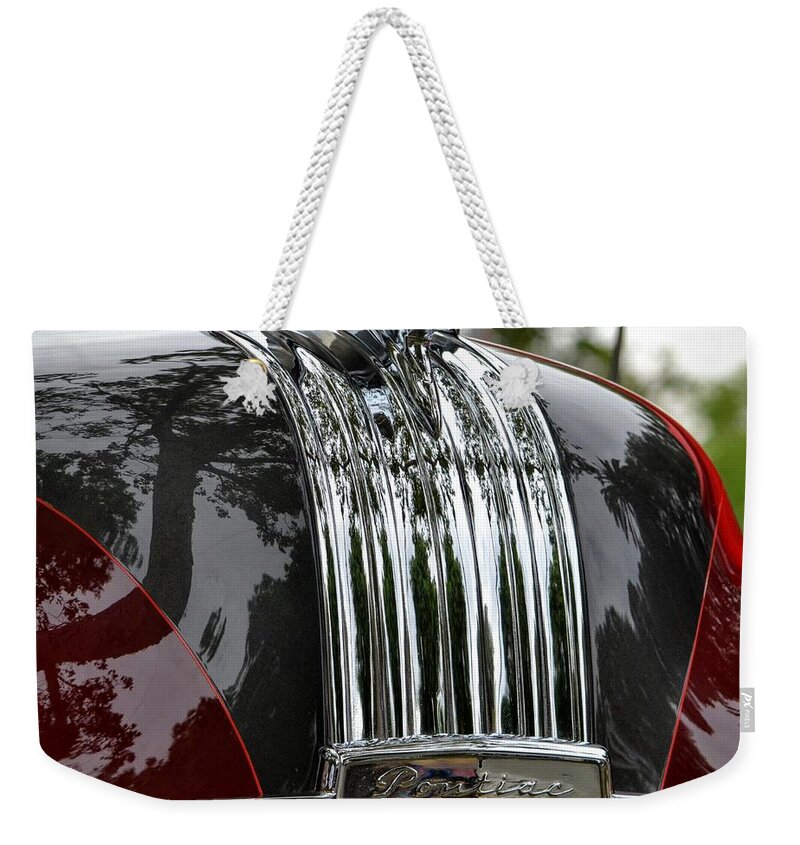 Chrome Weekender Tote Bag featuring the photograph Pontiac Chief #3 by Dean Ferreira