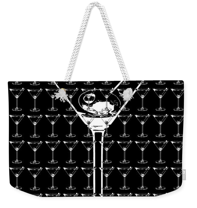 Martini Weekender Tote Bag featuring the photograph So Many Martinis So Little Time #3 by Jon Neidert
