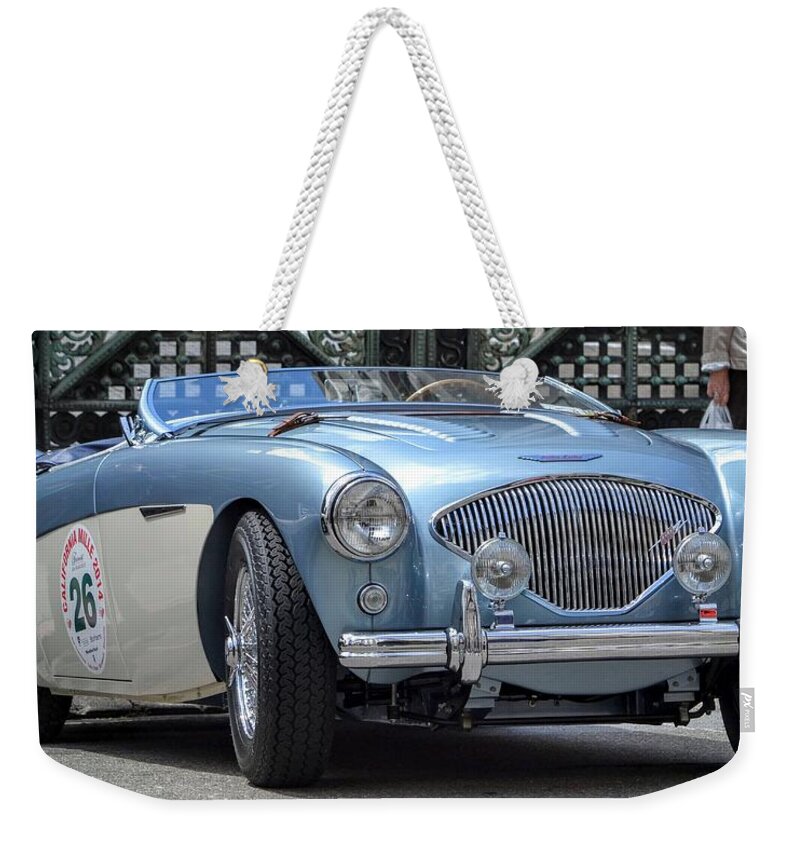 Austin Weekender Tote Bag featuring the photograph Sports Car by Dean Ferreira
