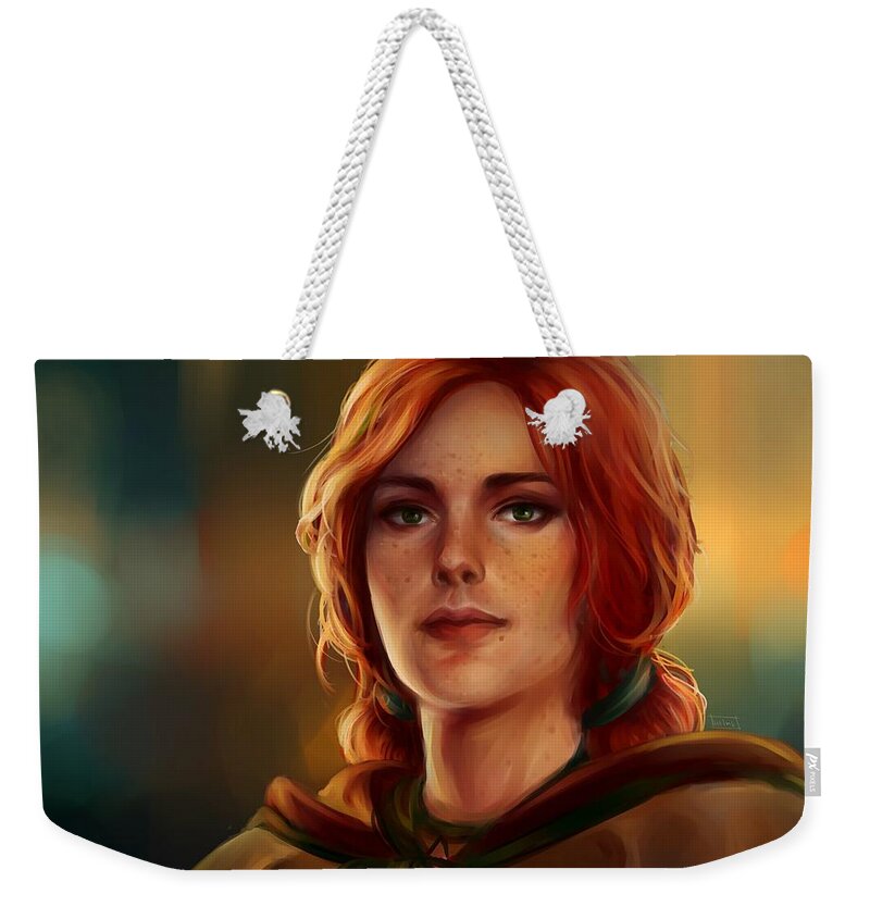 The Witcher 3 Wild Hunt Weekender Tote Bag featuring the digital art The Witcher 3 Wild Hunt #3 by Maye Loeser