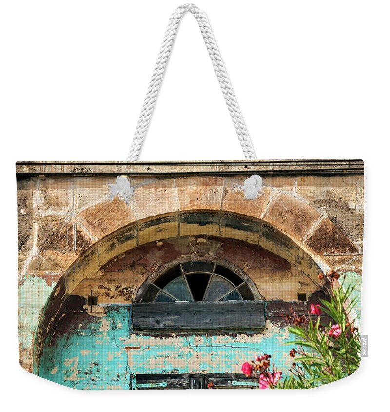 Architecture Weekender Tote Bag featuring the photograph Traditional Mediterranean Maltese House Exterior Detail In Gozo #3 by JM Travel Photography