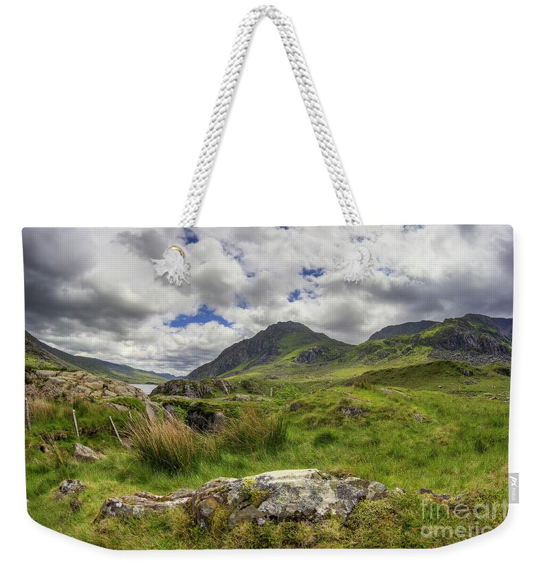 Wales Weekender Tote Bag featuring the photograph Tryfan Mountain #3 by Ian Mitchell