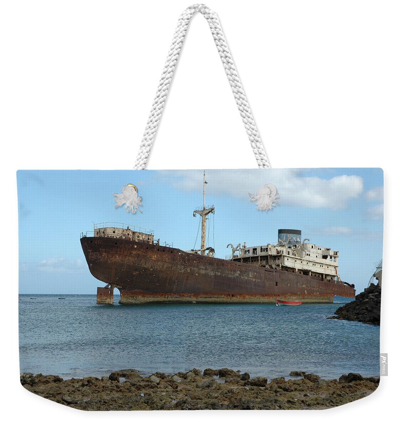 Wreck Weekender Tote Bag featuring the digital art Wreck #3 by Super Lovely