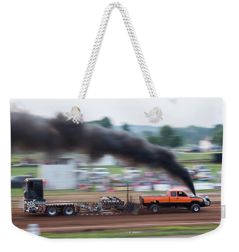 Dodge Weekender Tote Bag featuring the photograph 300 and Change by Holden The Moment