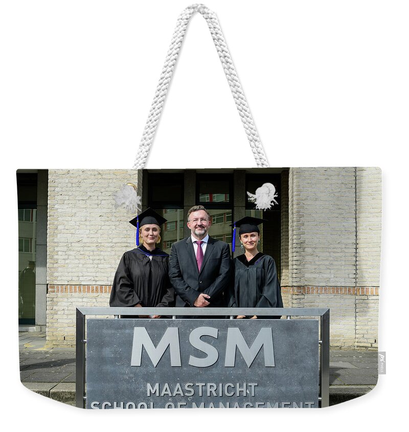  Weekender Tote Bag featuring the photograph MSM Graduation Ceremony 2017 #36 by Maastricht School Of Management