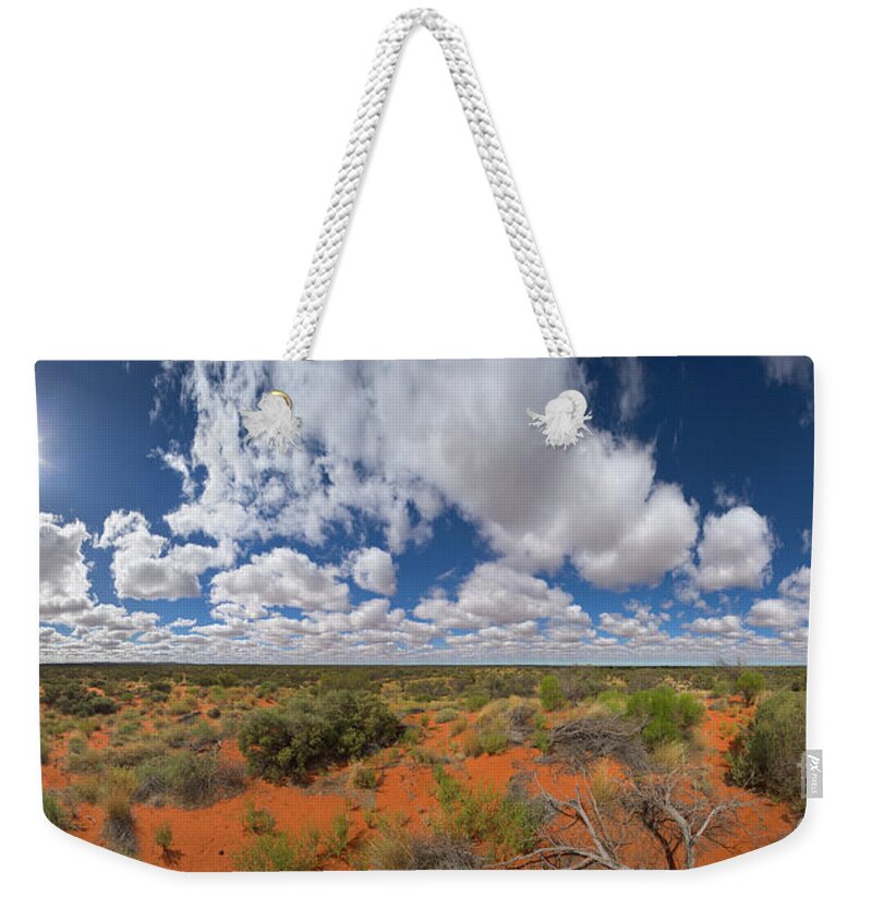 00477470 Weekender Tote Bag featuring the photograph 360 of Clouds over Desert by Yva Momatiuk John Eastcott