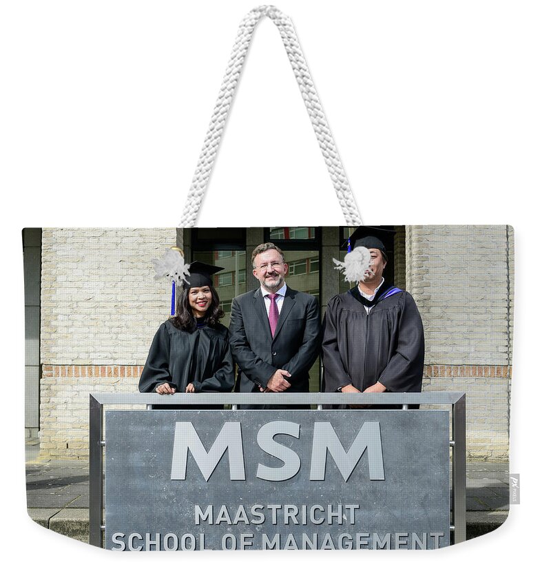  Weekender Tote Bag featuring the photograph MSM Graduation Ceremony 2017 #38 by Maastricht School Of Management