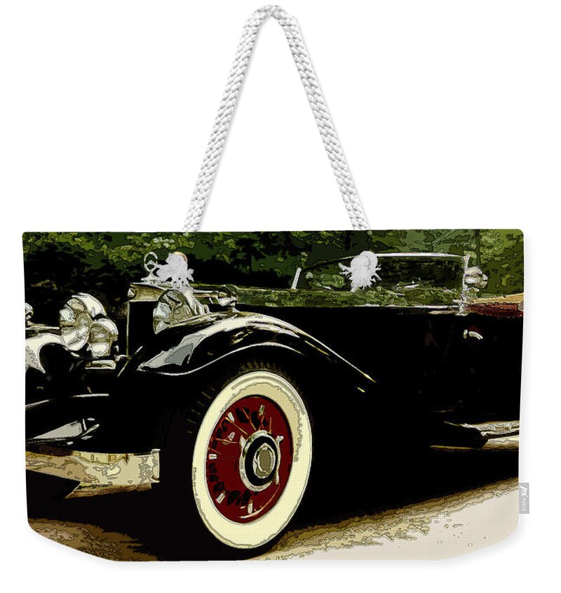 1934 Mercedes Weekender Tote Bag featuring the photograph 380 K one of a kind by James Rentz