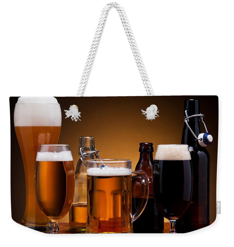 Beer Weekender Tote Bag featuring the photograph Beer #4 by Mariel Mcmeeking