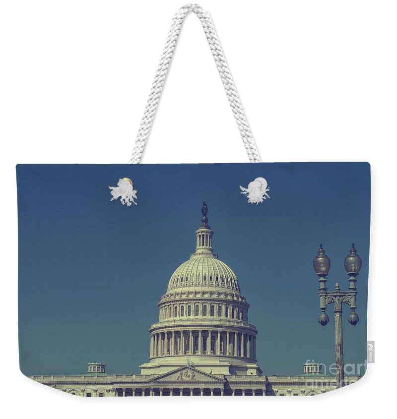 American Weekender Tote Bag featuring the photograph Capitol in Washington by Patricia Hofmeester