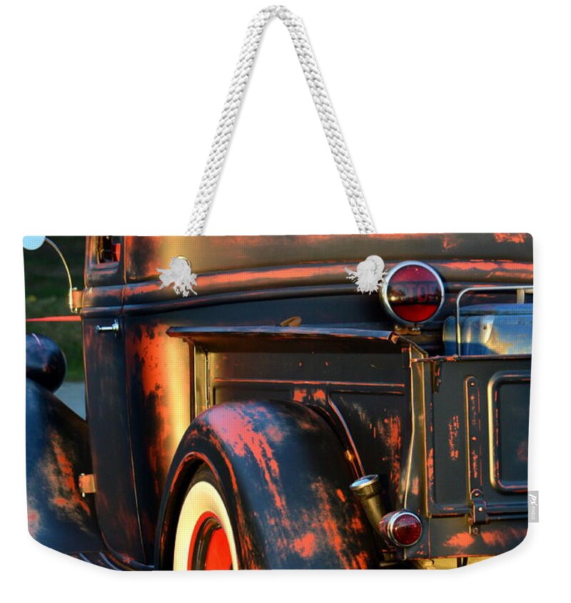  Weekender Tote Bag featuring the photograph Classic Ford Pickup by Dean Ferreira