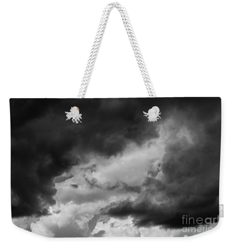 Atmosphere Weekender Tote Bag featuring the photograph Cumulus clouds with Vertical Growth #5 by Jim Corwin