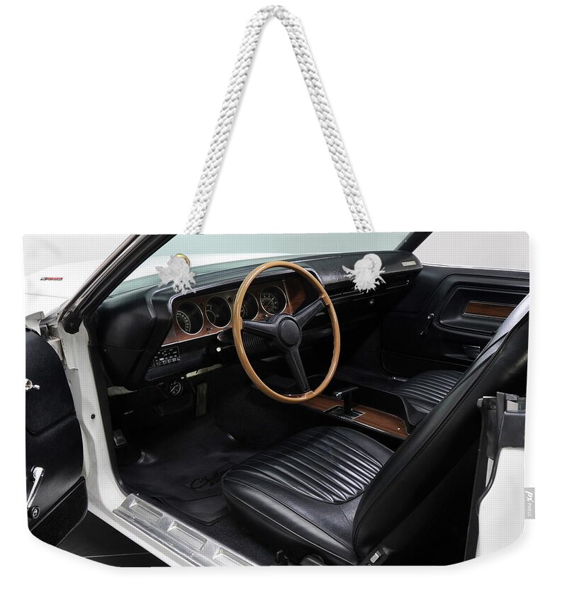 Dodge Challenger Rt Weekender Tote Bag featuring the photograph Dodge Challenger RT #4 by Jackie Russo