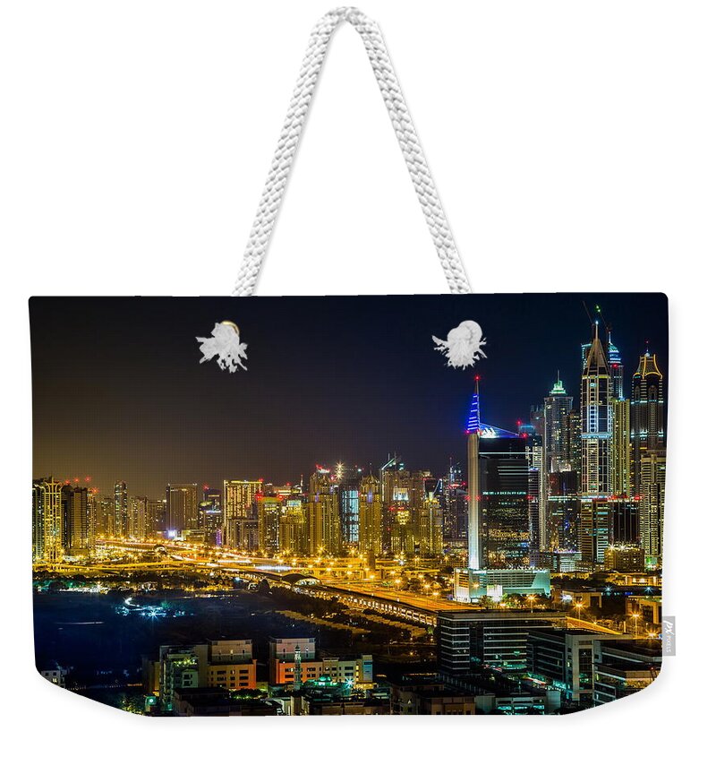 Dubai Weekender Tote Bag featuring the photograph Dubai #4 by Mariel Mcmeeking