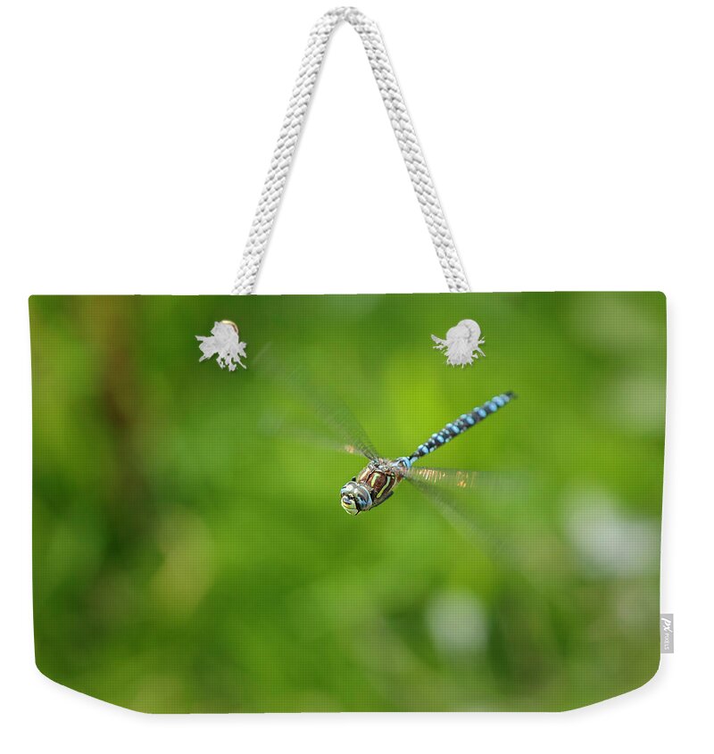 Dragonfly Weekender Tote Bag featuring the photograph Emperor Dragonfly by Rick Deacon
