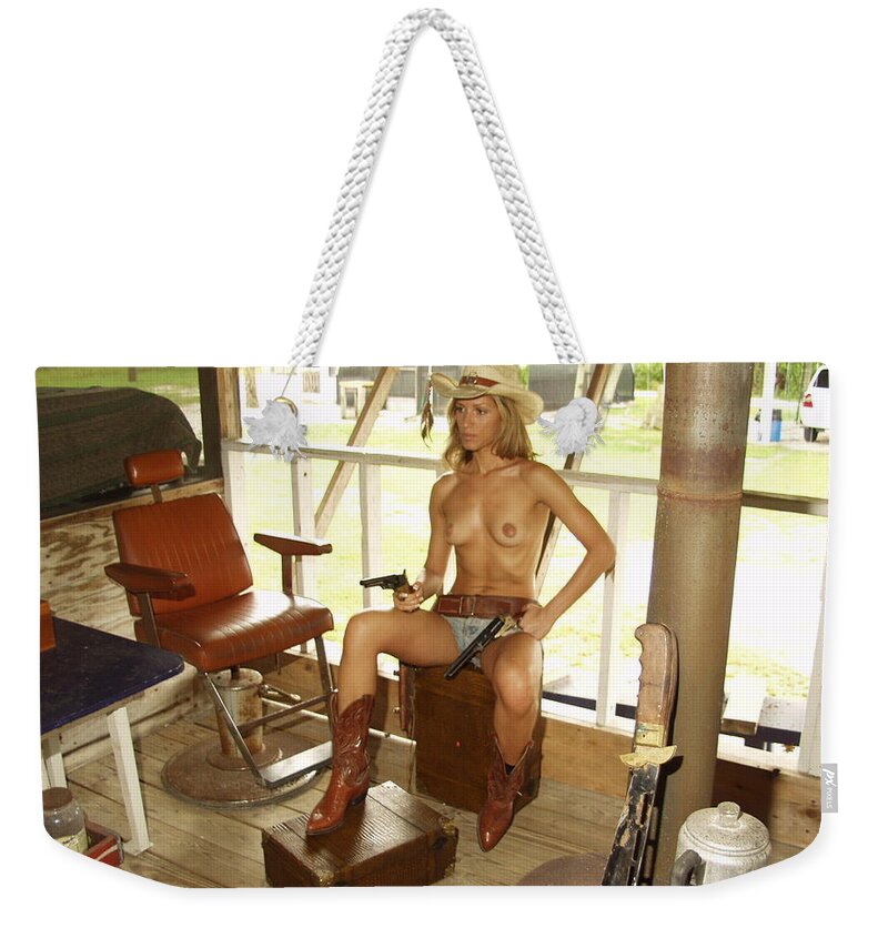 Lucky Cole Everglades Photographer Weekender Tote Bag featuring the photograph Everglades Cowgirl #4 by Lucky Cole