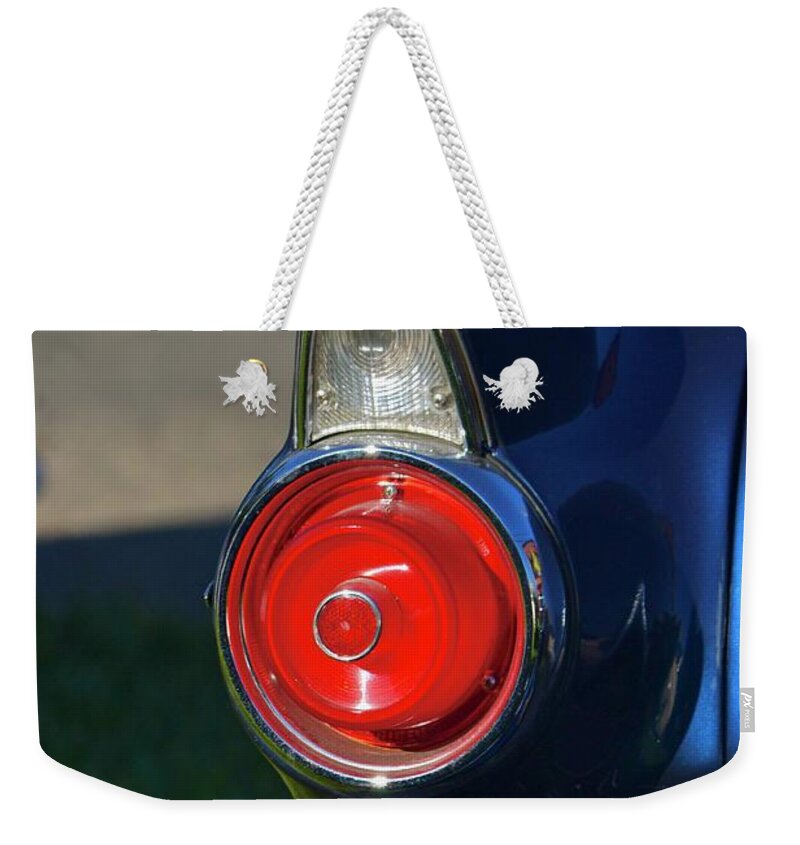  Weekender Tote Bag featuring the photograph Ford Taillight #4 by Dean Ferreira