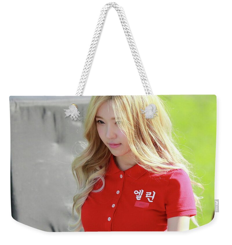 Korean Girl Group Weekender Tote Bag featuring the photograph Korean Girl Group #4 by Jackie Russo