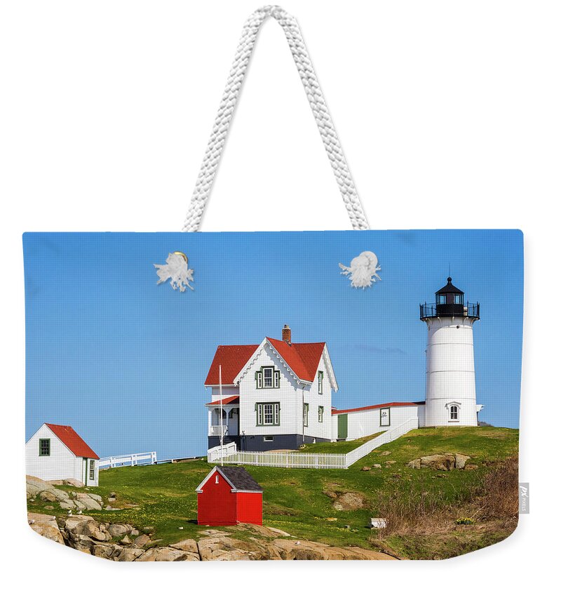 Cape Neddick Weekender Tote Bag featuring the photograph Nubble Light #4 by Robert Clifford