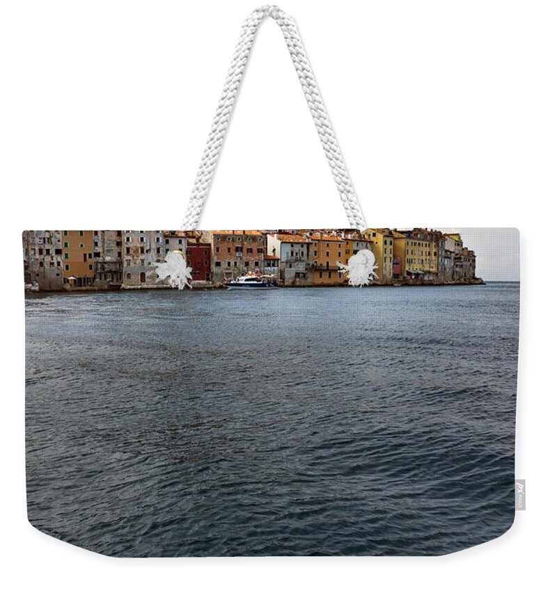Architecture Weekender Tote Bag featuring the photograph Seaside Town #4 by Svetlana Sewell