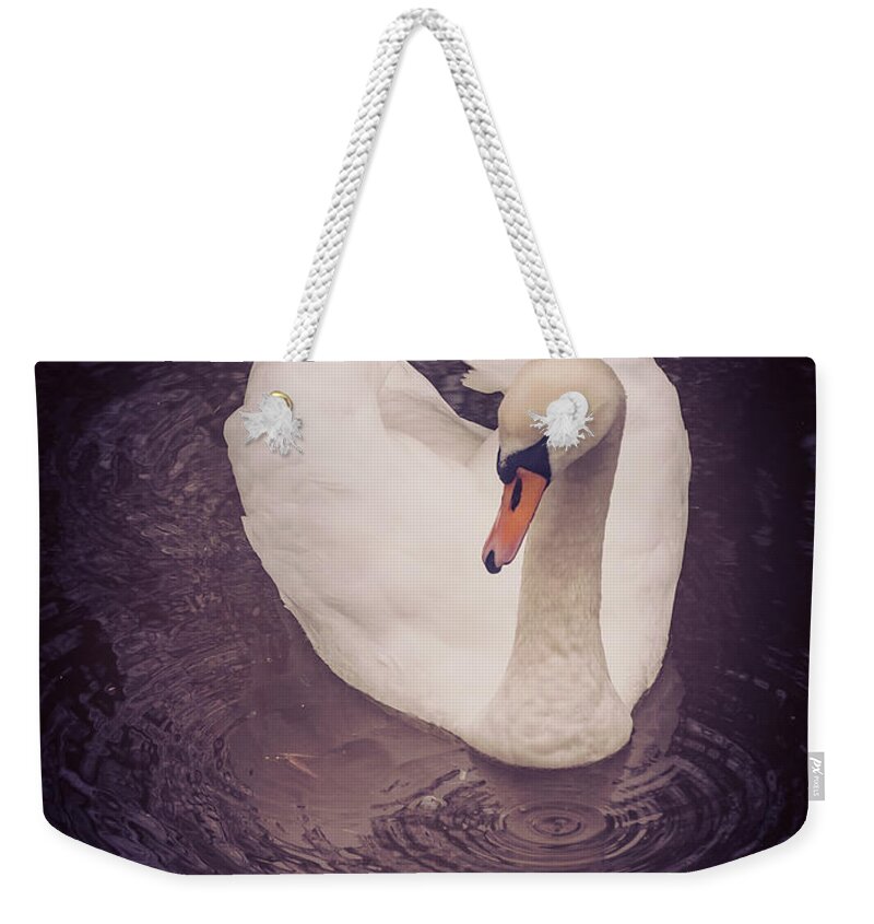 D90 Weekender Tote Bag featuring the photograph Swan by Mariusz Talarek