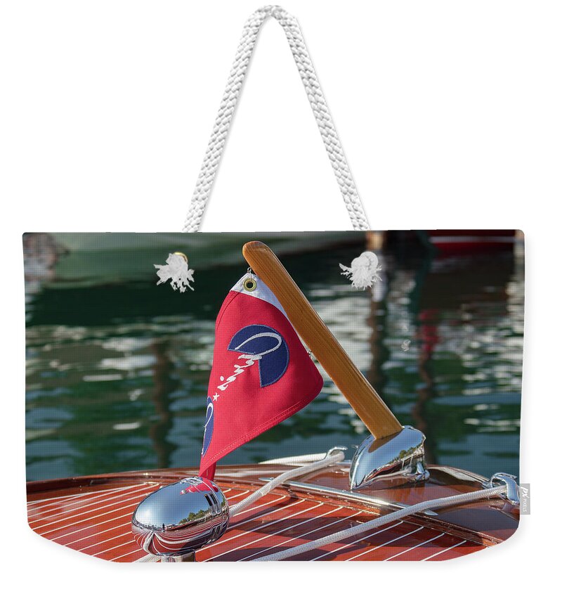 H2omark Weekender Tote Bag featuring the photograph Classic Chris Craft #41 by Steven Lapkin