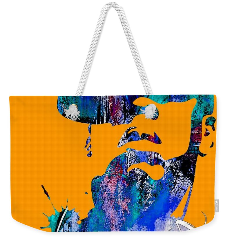 Jay Z Art Weekender Tote Bag featuring the mixed media Jay Z Collection #40 by Marvin Blaine