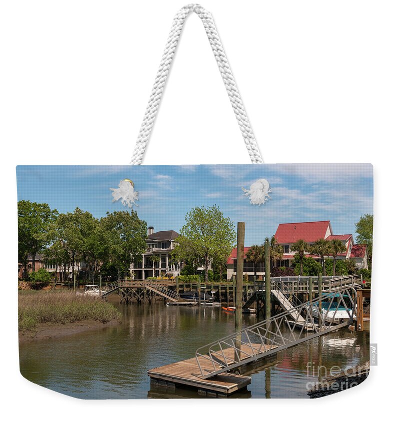 Dock Weekender Tote Bag featuring the photograph Dockside Dreams by Dale Powell