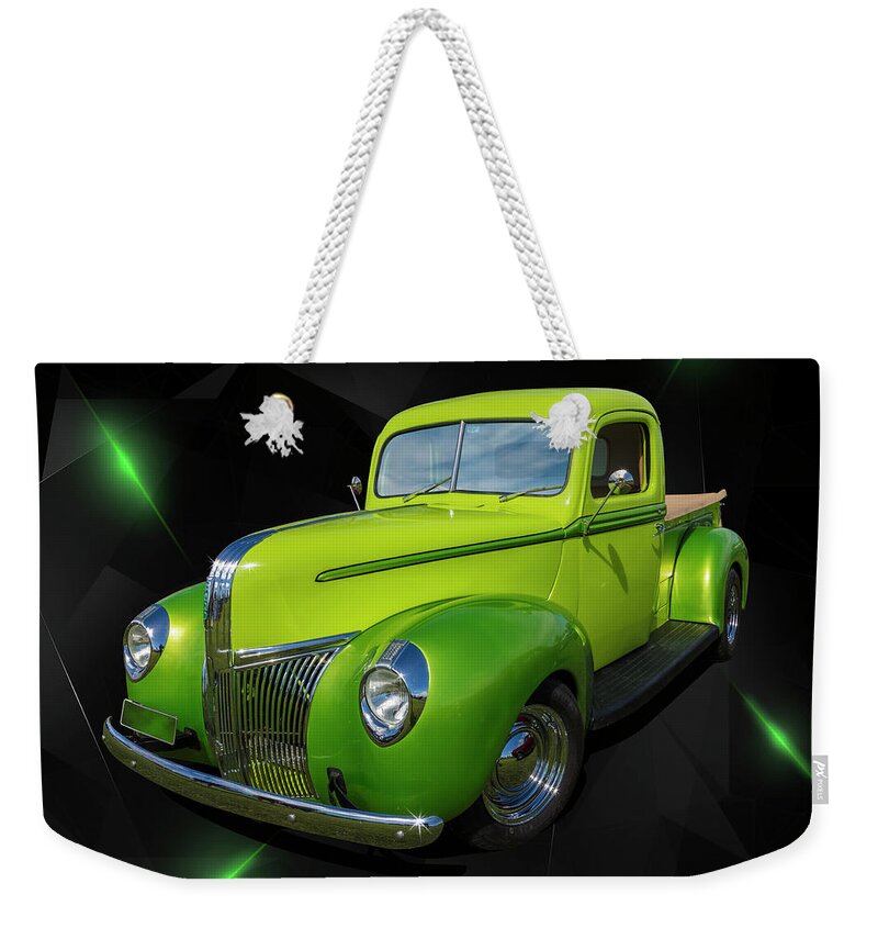 Pickup Weekender Tote Bag featuring the photograph 40s Ford by Keith Hawley