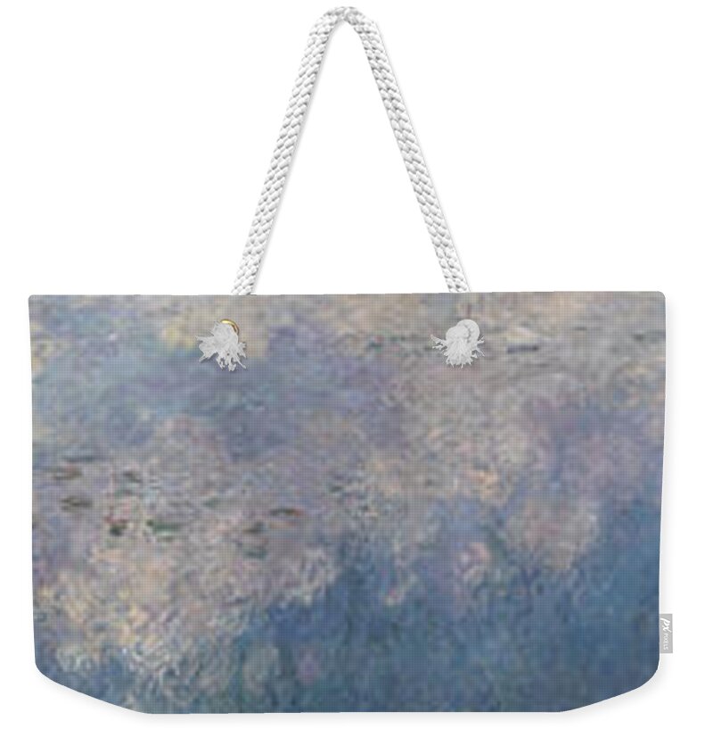 Claude Monet Weekender Tote Bag featuring the painting Water Lilies by Claude Monet