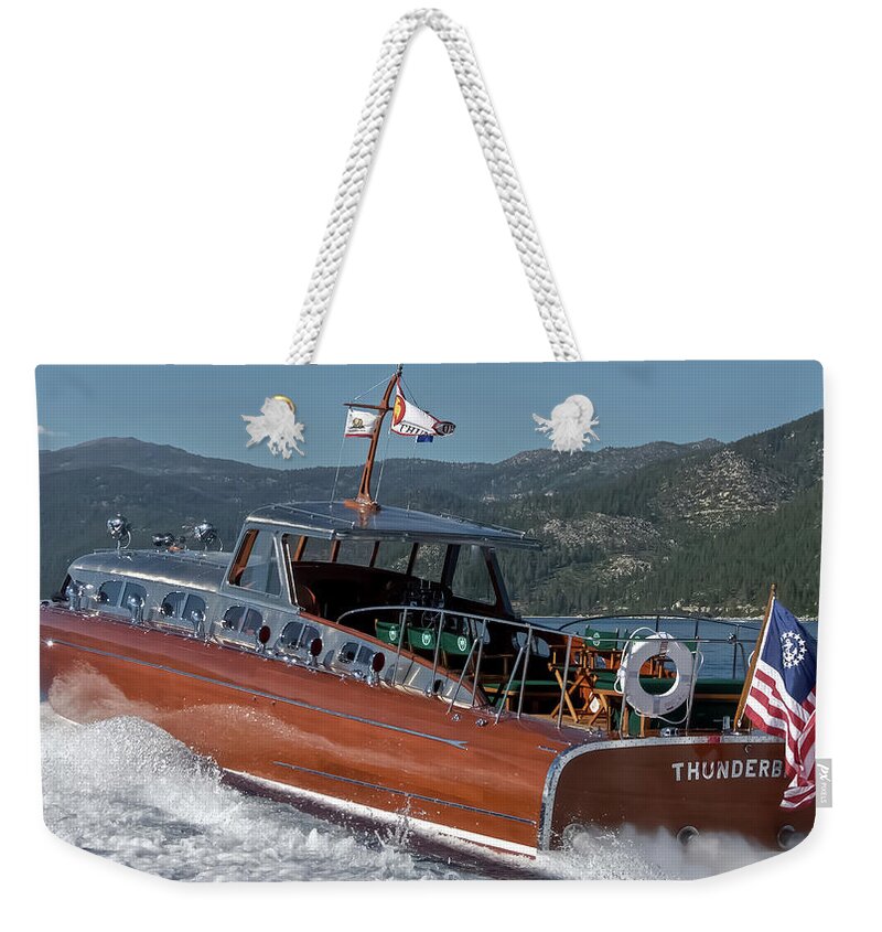 Thunderbird Weekender Tote Bag featuring the photograph Thunderbird Yacht #48 by Steven Lapkin
