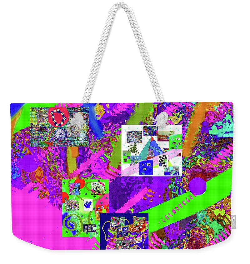 Walter Paul Bebirian Weekender Tote Bag featuring the digital art 5-20-2016b by Walter Paul Bebirian