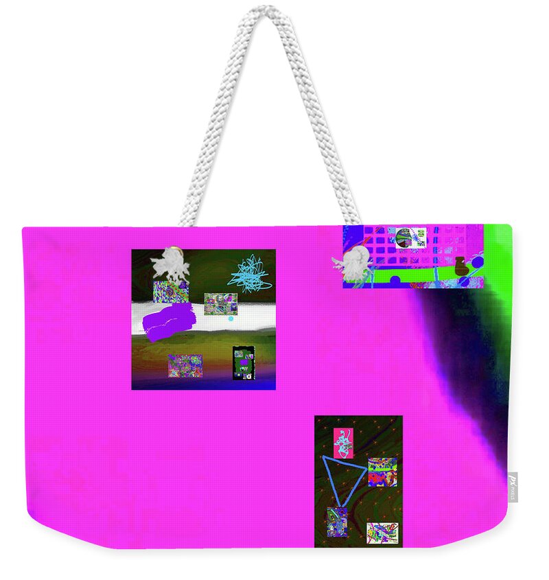 Walter Paul Bebirian Weekender Tote Bag featuring the digital art 5-4-2015eabcdefg by Walter Paul Bebirian