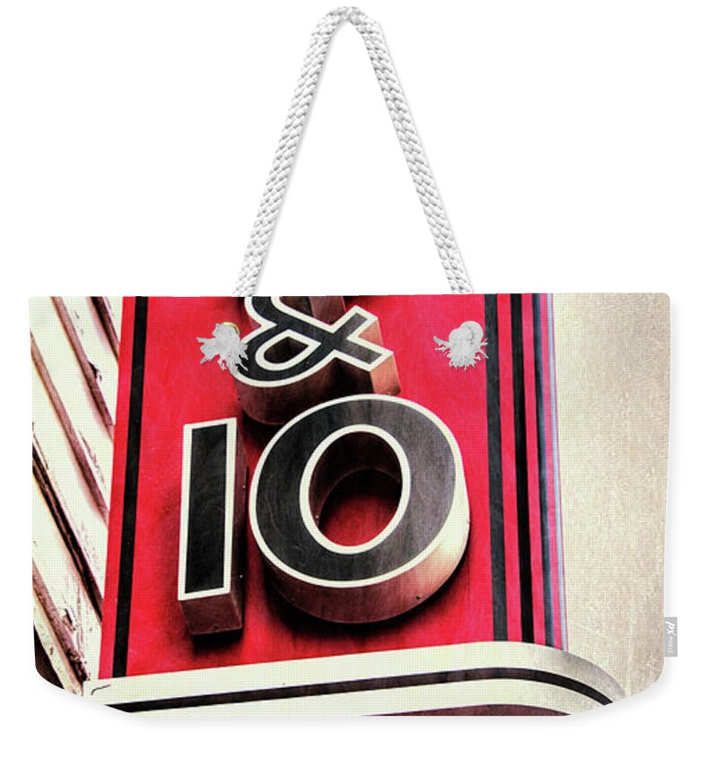5&10 Weekender Tote Bag featuring the photograph 5 And 10 Cape May by Gary Slawsky
