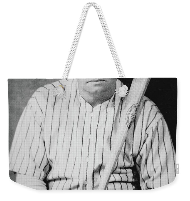 Babe Ruth Weekender Tote Bag featuring the photograph Babe Ruth by American School