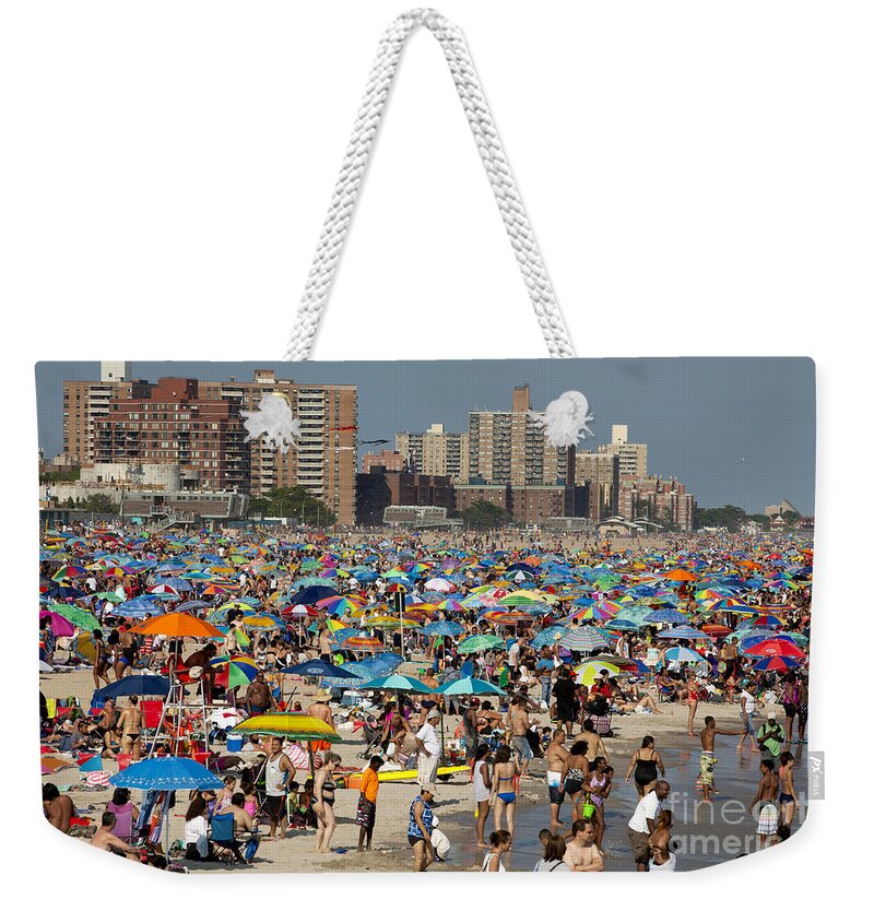 Coney Island Weekender Tote Bag featuring the photograph Coney Island - New York City #5 by Anthony Totah
