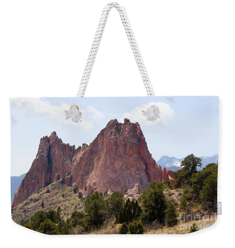 Beautiful Weekender Tote Bag featuring the photograph Dakota Trail at Garden of the Gods #5 by Steven Krull