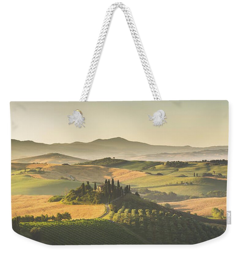 Agriculture Weekender Tote Bag featuring the photograph Golden Tuscany #5 by JR Photography