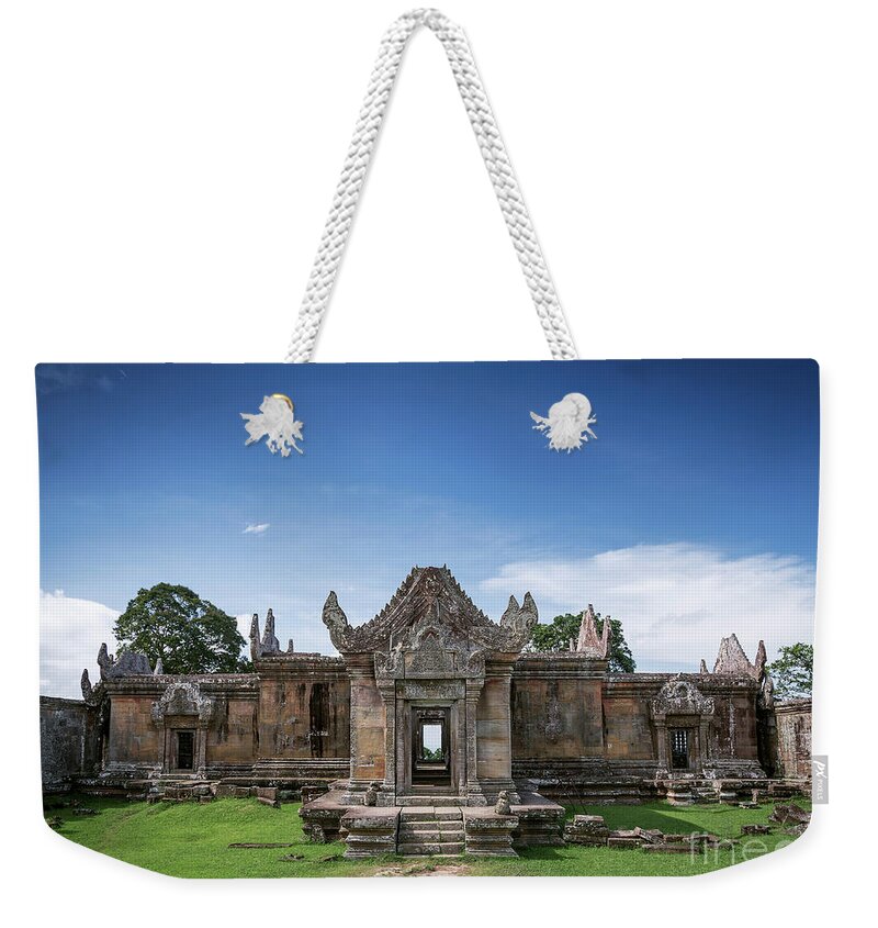 Ancient Weekender Tote Bag featuring the photograph Preah Vihear Famous Ancient Temple Ruins Landmark In Cambodia #5 by JM Travel Photography