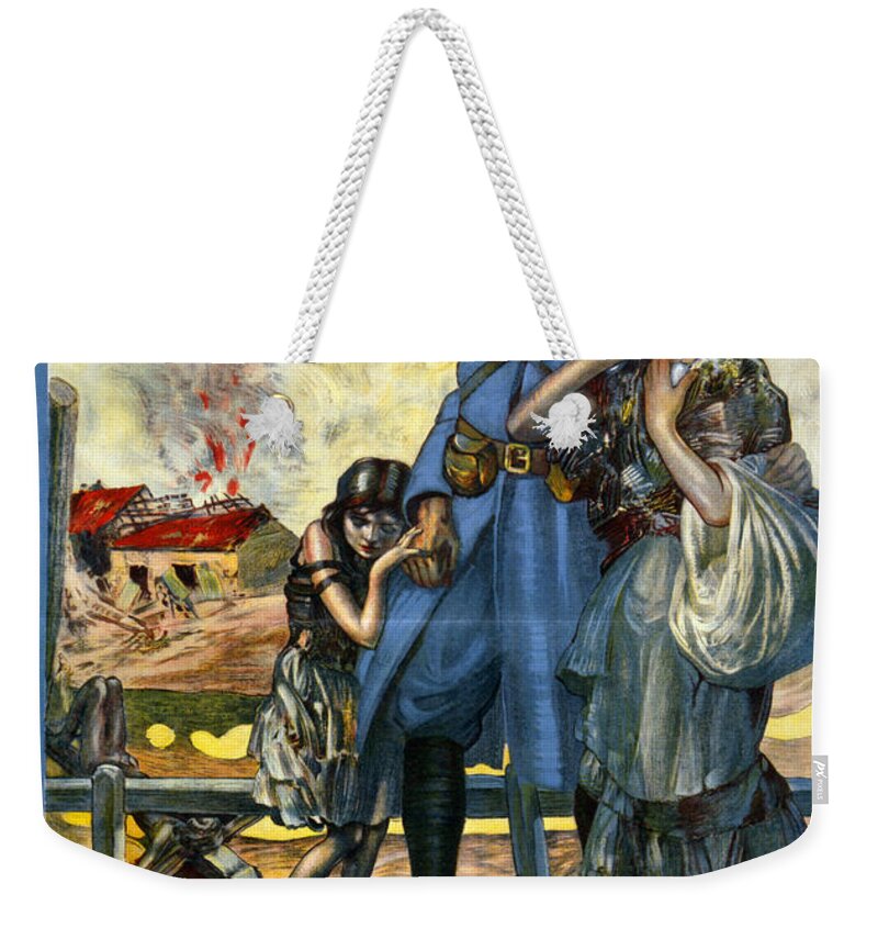 1917 Weekender Tote Bag featuring the photograph Red Cross Poster, 1917 #5 by Granger